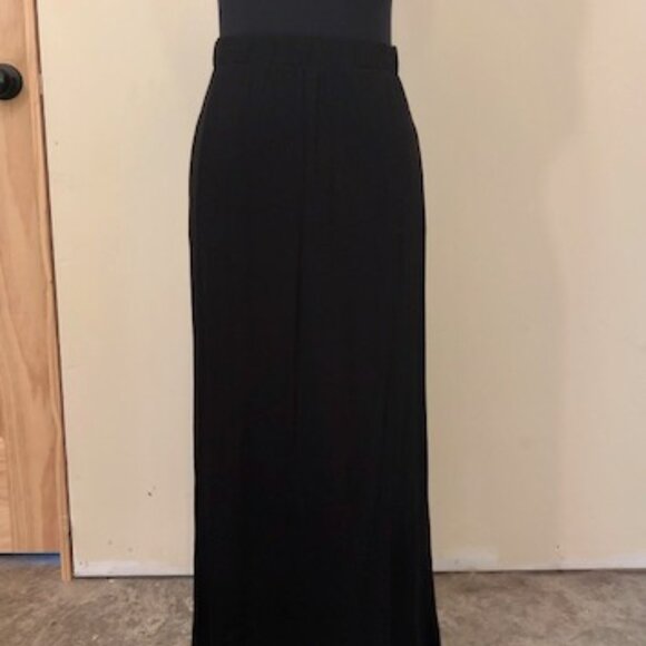 NWT LOFT Lightweight Long Skirt, Two Pockets, Side Slit, Black Size XSP - Picture 3 of 10